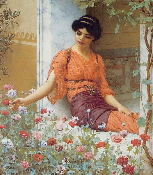 John William Godward Summer Flowers